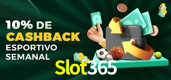 10% de bônus de cashback na Slot365