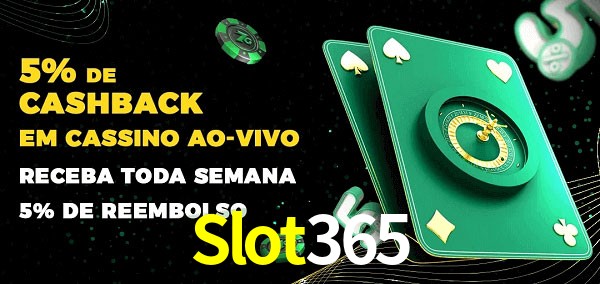 Promoções do cassino ao Vivo Slot365